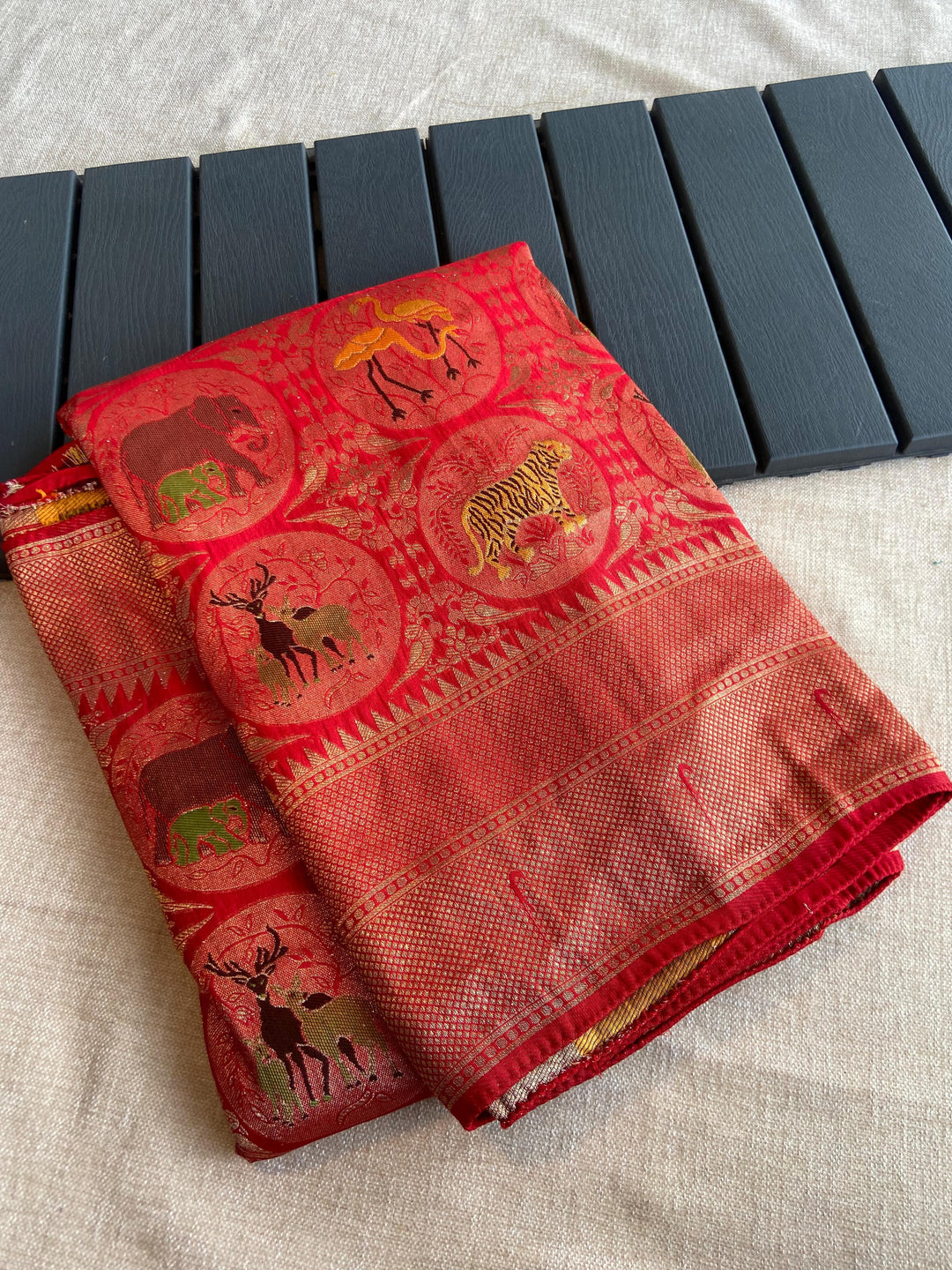 Vibrant Of Soul Georgette Banarasi Silk Saree