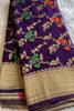 Art of Storytelling Crepe Georgette Banarasi Silk Saree