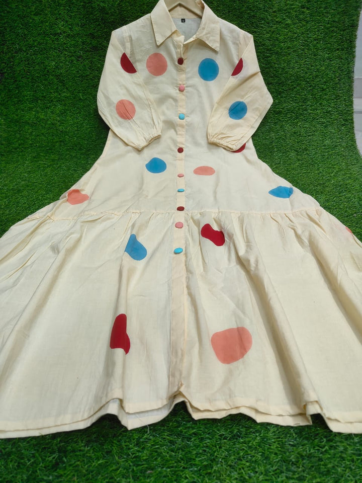 Tiny Clouds Cotton Dress