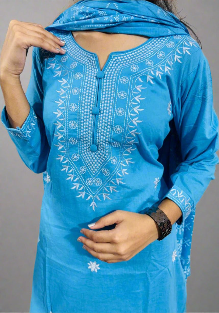 Twilight Spell Cotton Kurti Set