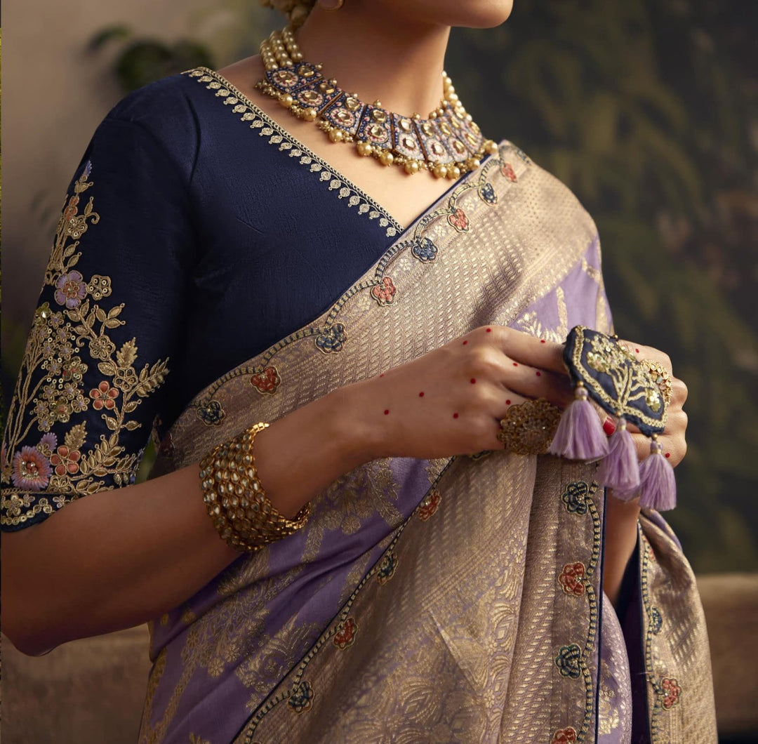 Srimati-Fancy Dola Silk Saree