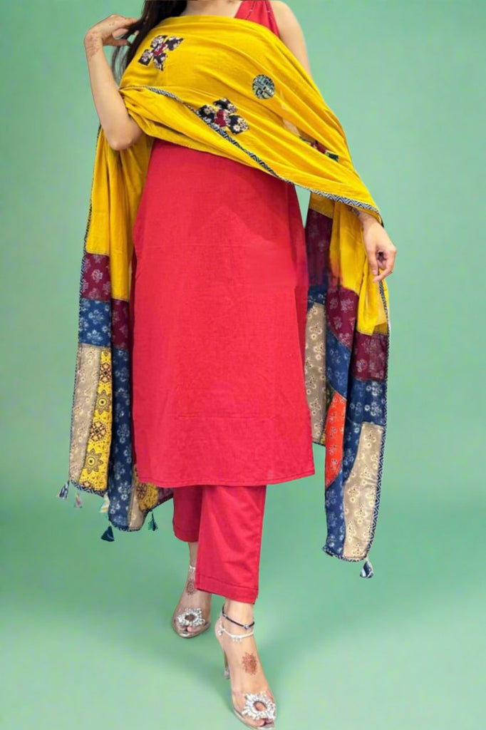 Late Summer Cotton Kurti Set