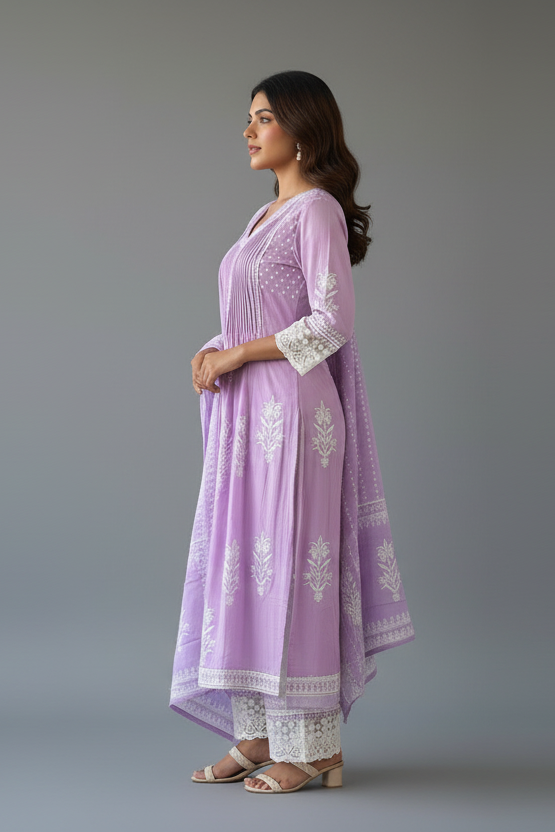 Silent Storytellers Cotton Kurti Set