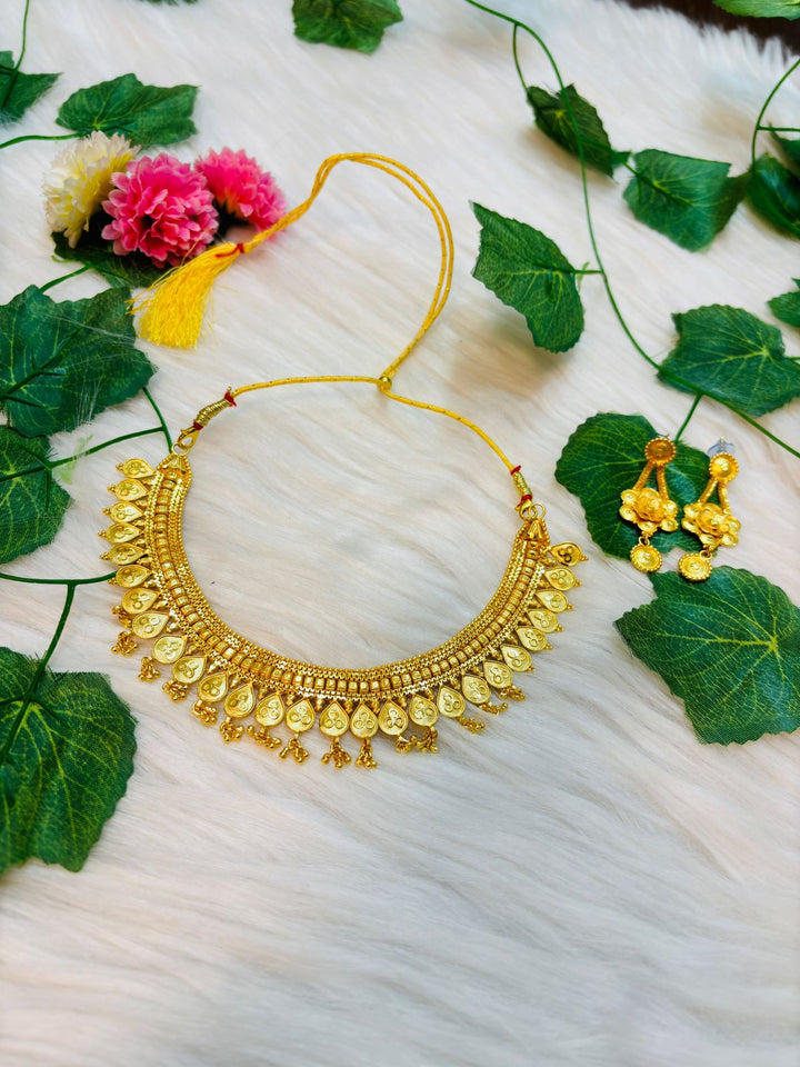 Deveshi Gold Plated Necklace Set