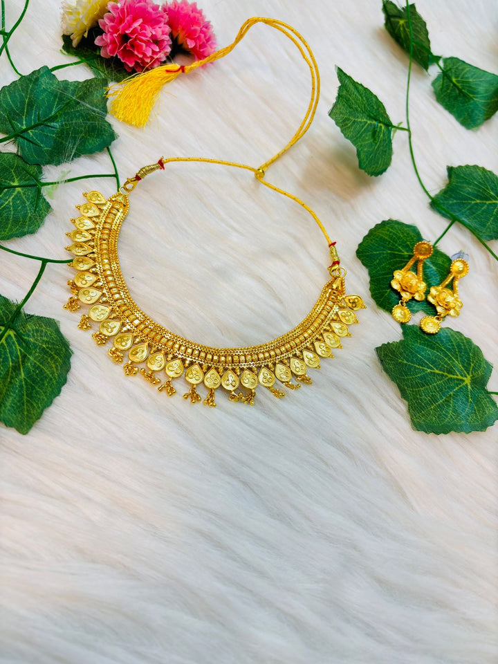 Deveshi Gold Plated Necklace Set