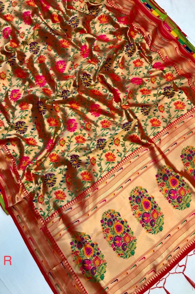 Droplets Dance Banarasi Silk Saree