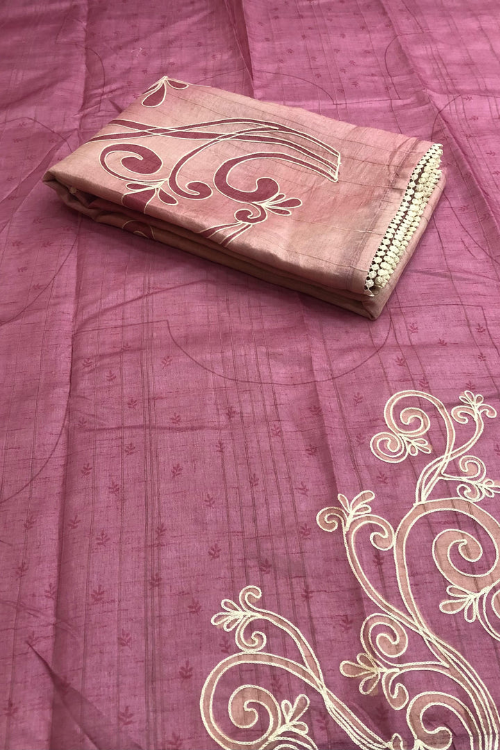 The Lady In Saree Fancy Tussar Silk Saree