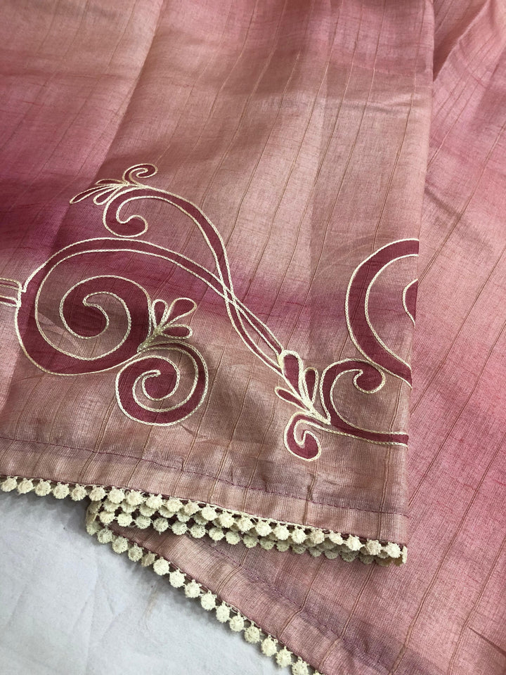 The Lady In Saree Fancy Tussar Silk Saree