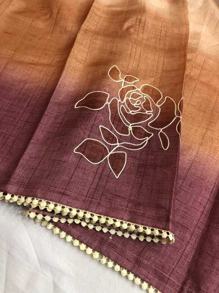 The Lady In Saree Fancy Tussar Silk Saree