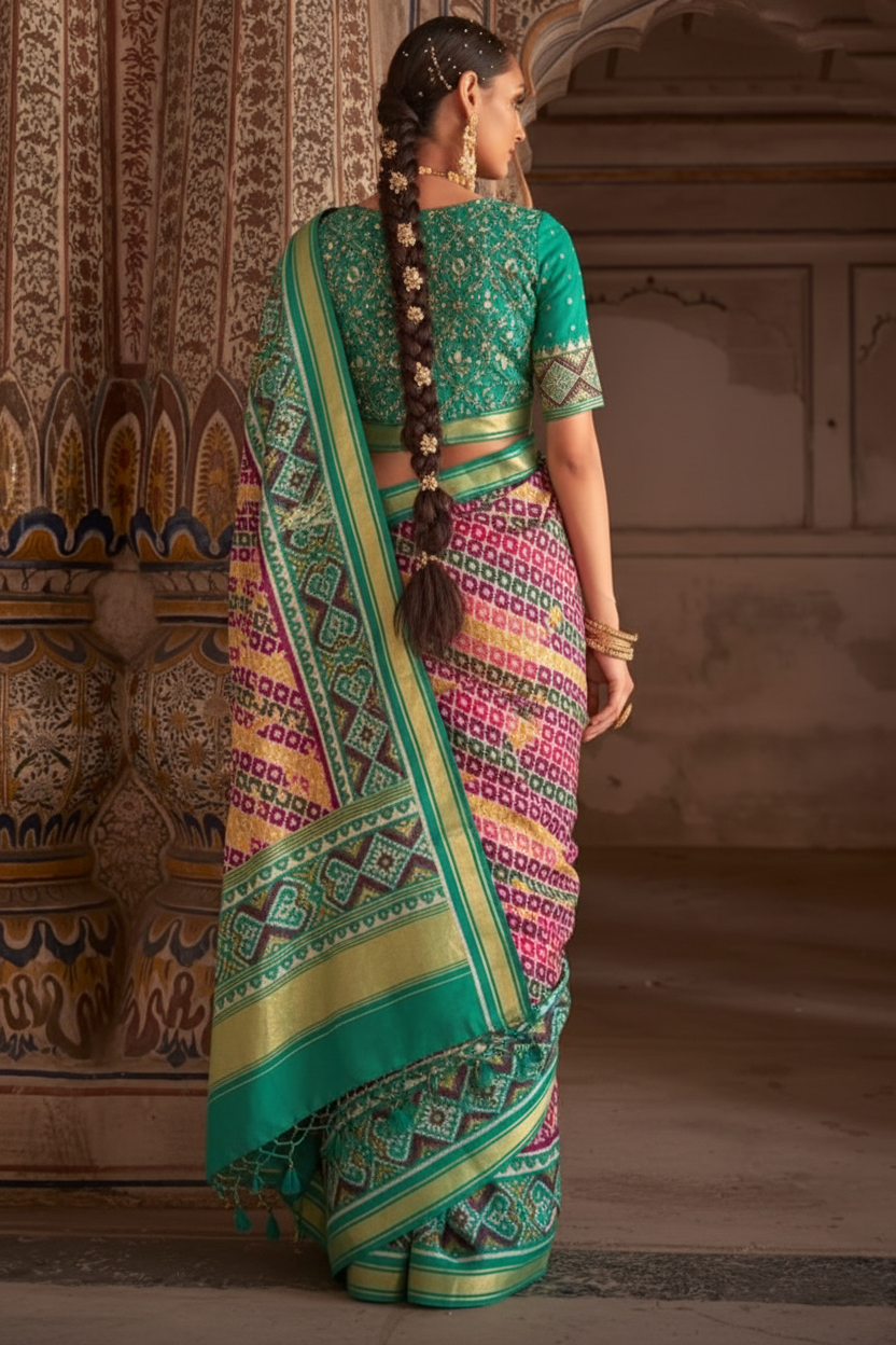 My Lucky Star Patola Silk Saree