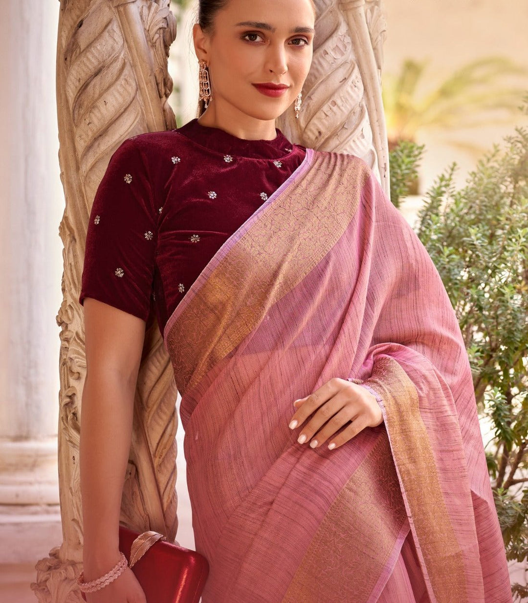 Classic Never Fades Tissue Linen Silk Saree