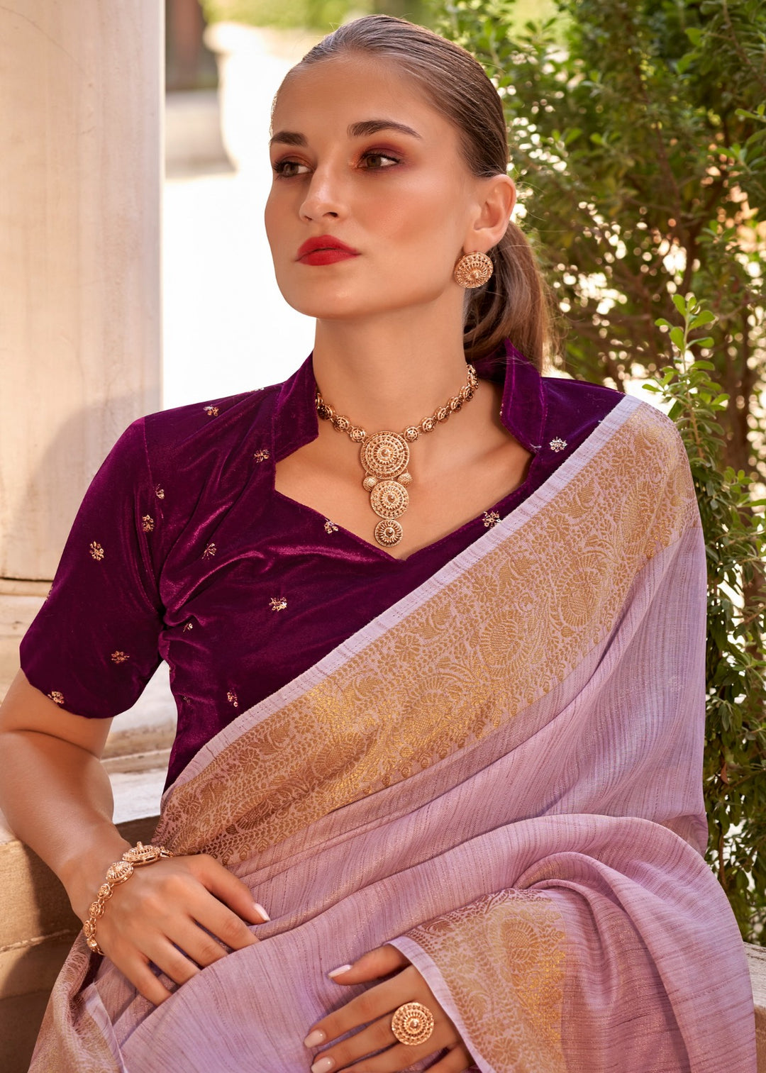 Classic Never Fades Tissue Linen Silk Saree