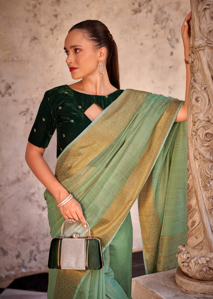 Classic Never Fades Tissue Linen Silk Saree