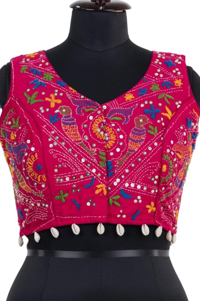 Kantha Raag- Designer Blouse With Handwork