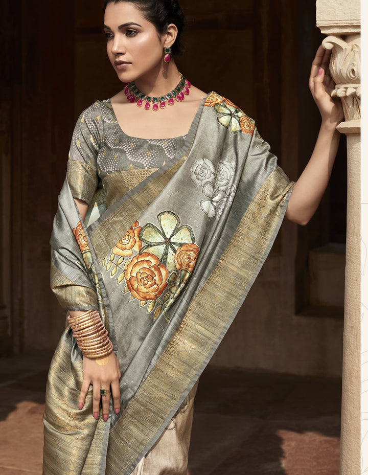 A Drape To Flaunt Fancy Silk Saree