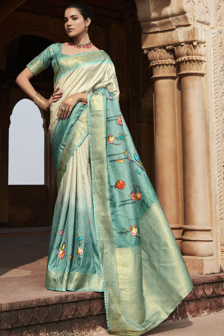 A Drape To Flaunt Fancy Silk Saree