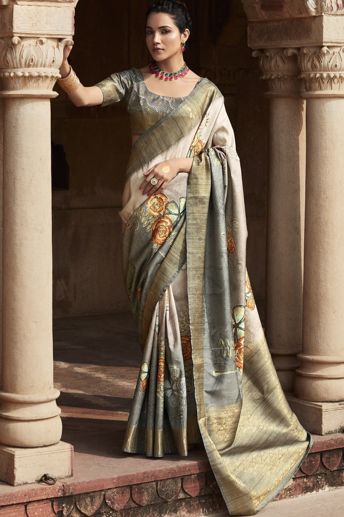 A Drape To Flaunt Fancy Silk Saree