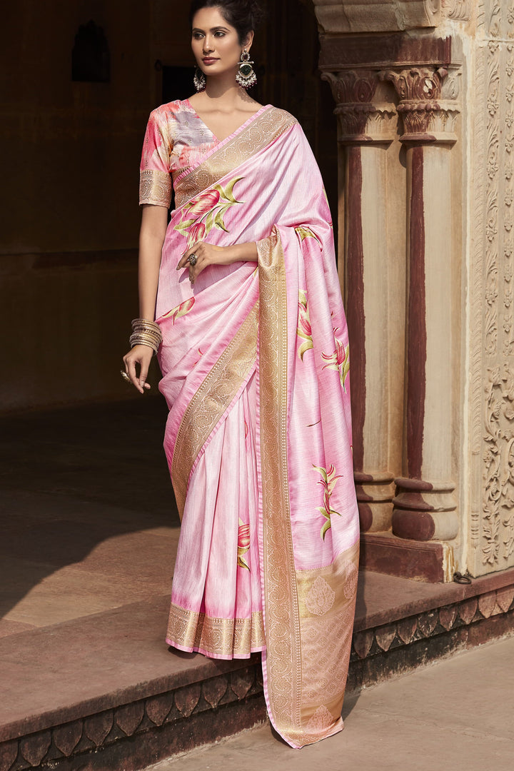 A Drape To Flaunt Fancy Silk Saree