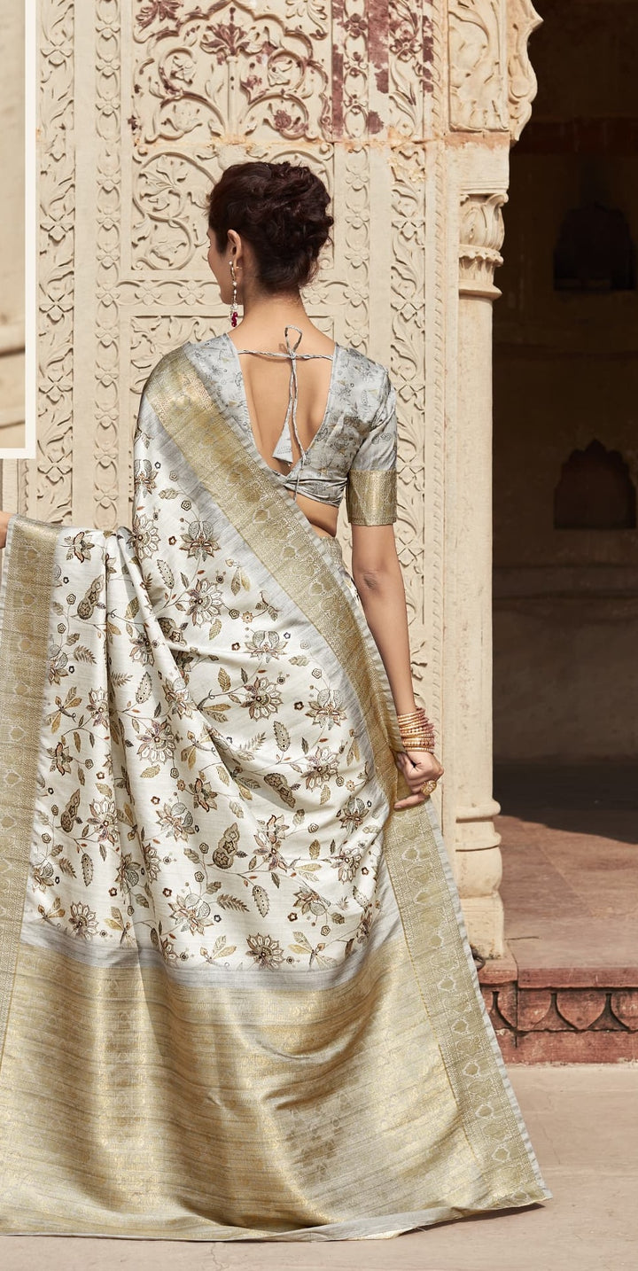 A Drape To Flaunt Fancy Silk Saree