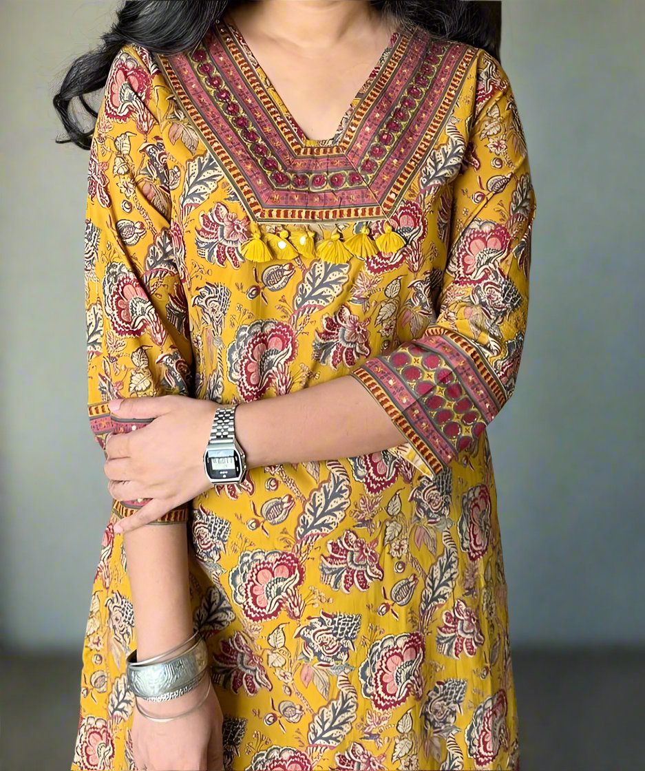 Dreamer And Believer Cotton Kurti Set