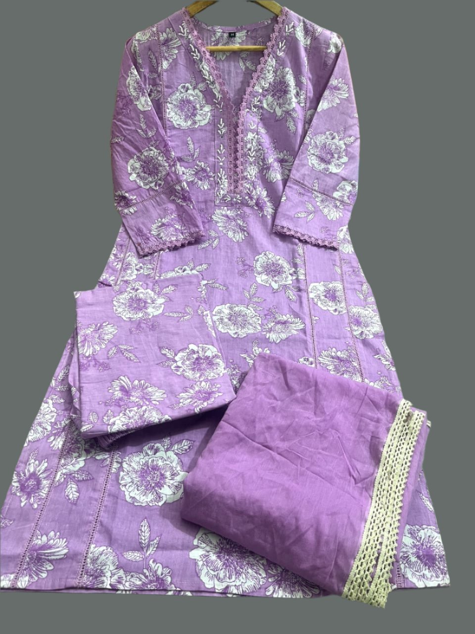 Crafted By Time Cotton Kurti Set