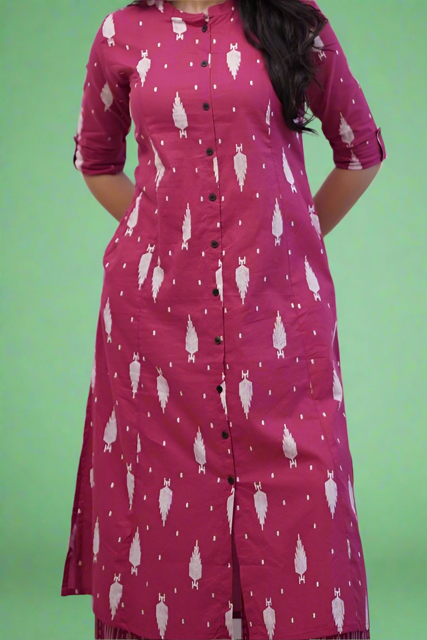 Pink Thrills  Rayon Kurti Set