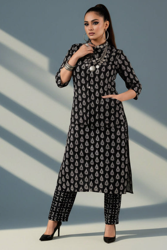 Frame Of Dream Cotton Kurti With Jacket