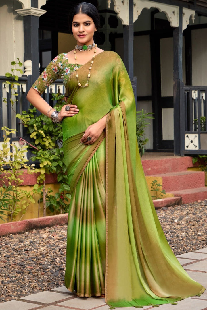 Feminine Sprit Chiffon Saree