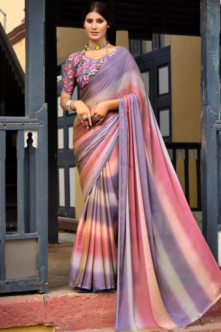 Feminine Sprit Chiffon Saree