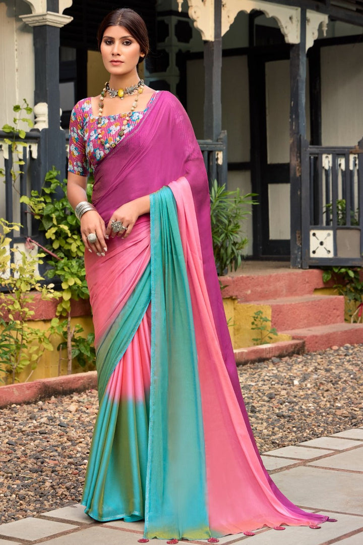 Feminine Sprit Chiffon Saree