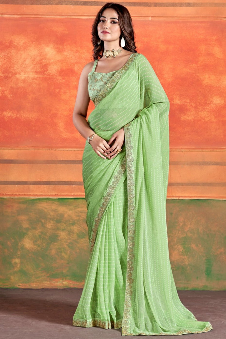 Sweetness Of Life Fancy Chiffon Saree