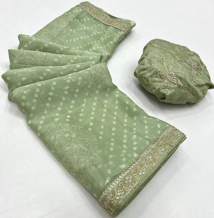 Sweetness Of Life Fancy Chiffon Saree