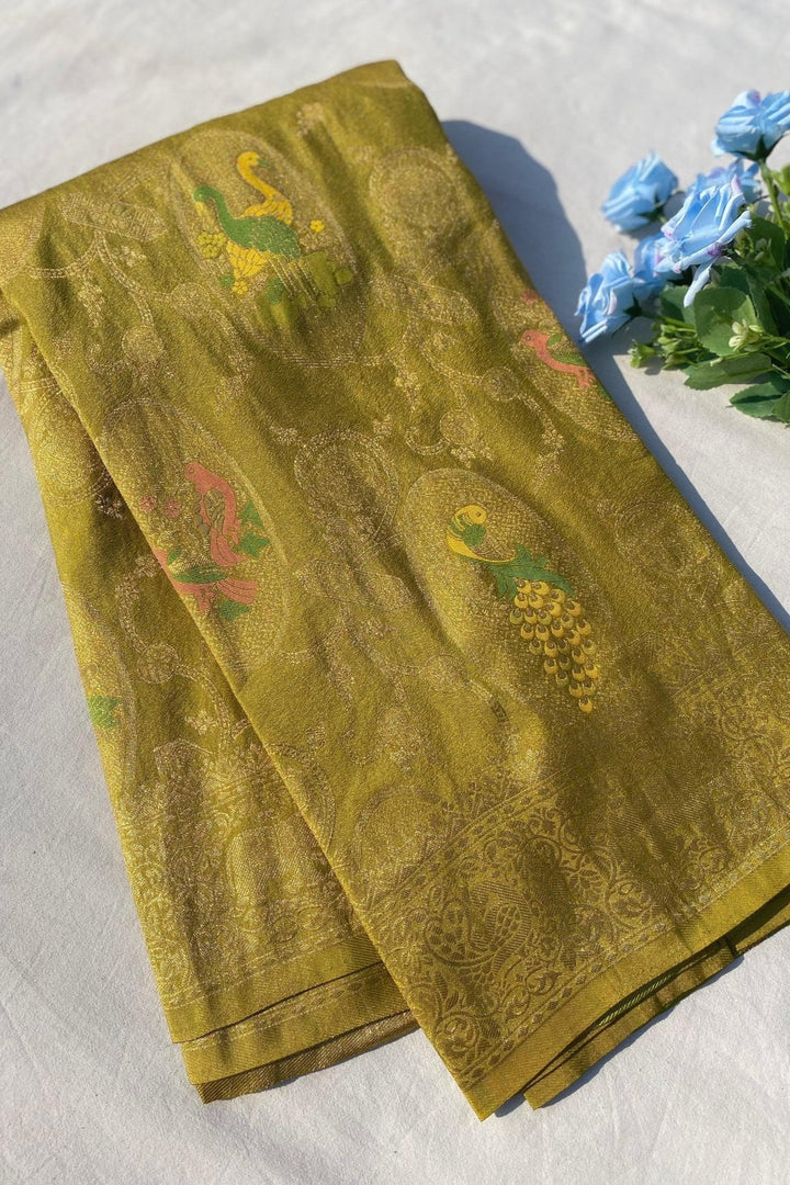 Shape Your Story Banarasi Matka Silk Saree