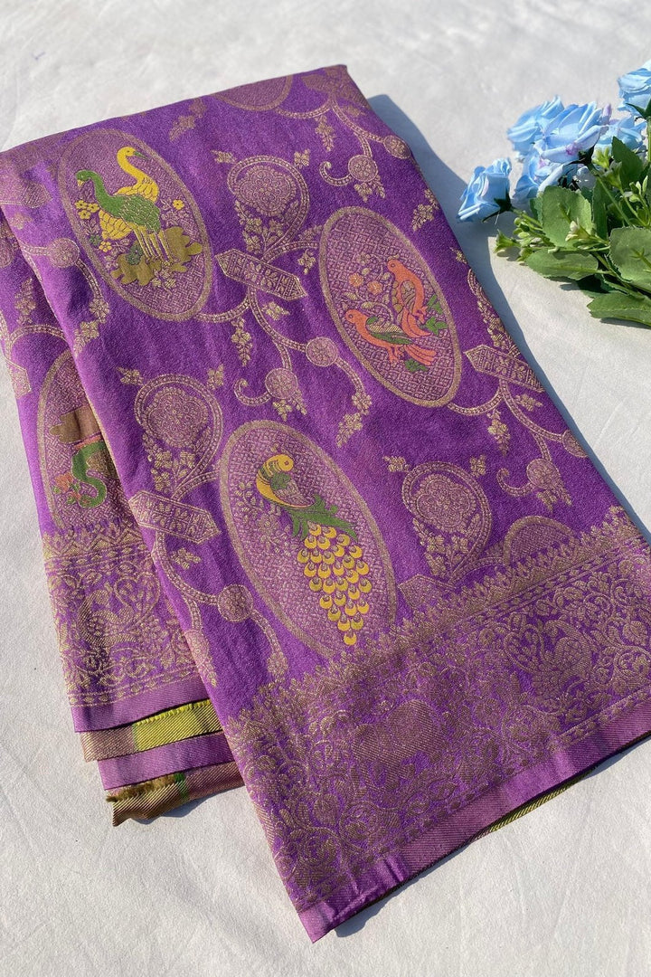 Shape Your Story Banarasi Matka Silk Saree