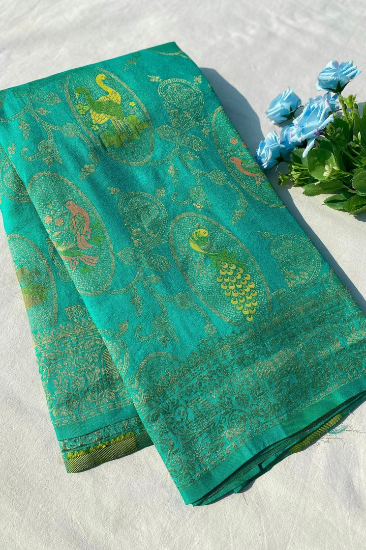 Shape Your Story Banarasi Matka Silk Saree