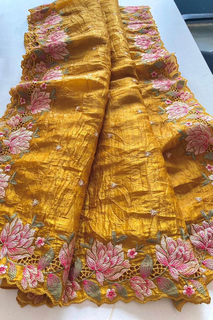 Stay Sunlit Crush Silk Saree