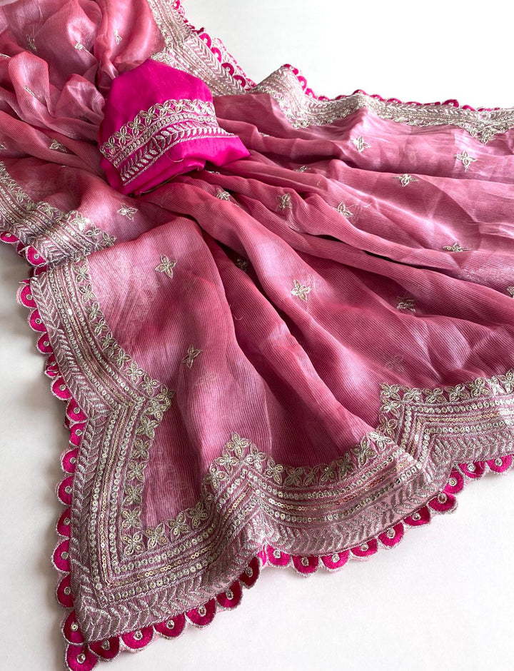 Shining Star- Organza Saree