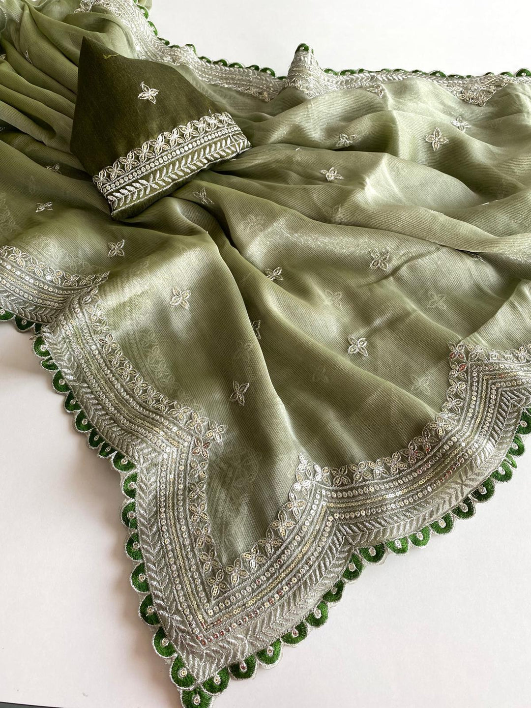 Shining Star- Organza Saree