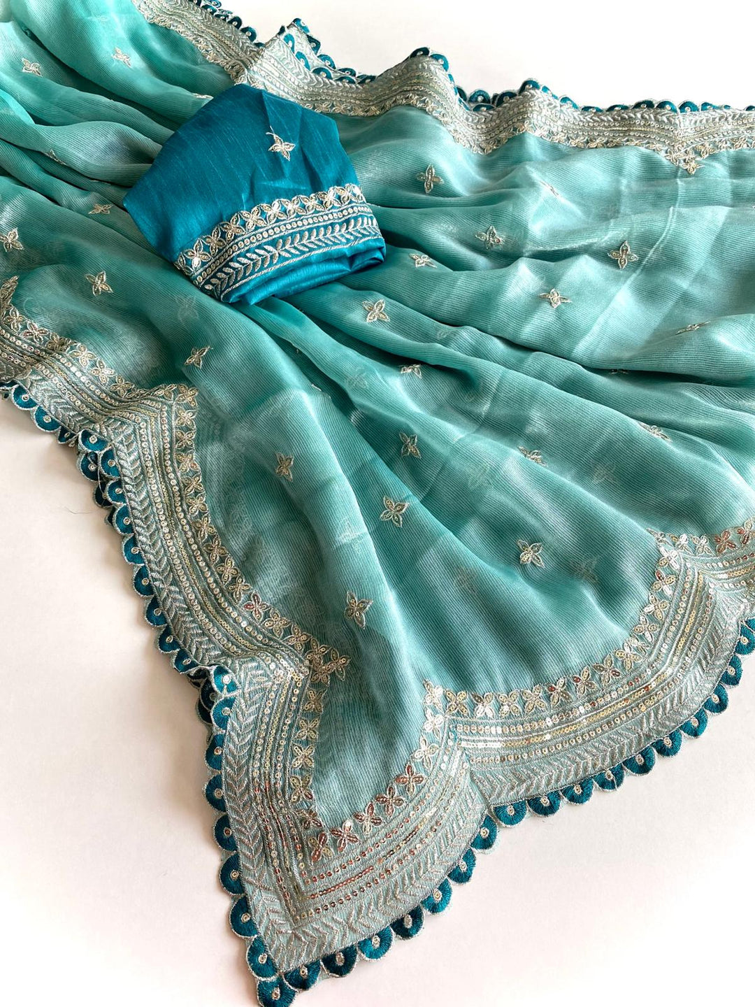 Shining Star- Organza Saree