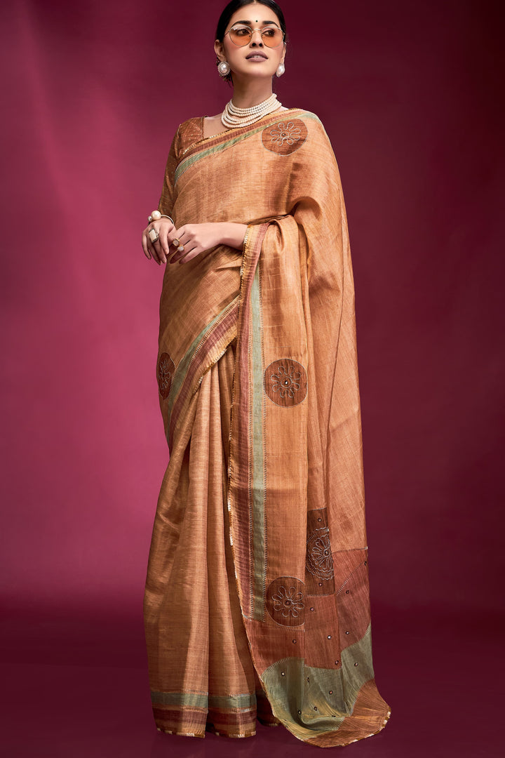 Season To Spark Tussar Silk Saree