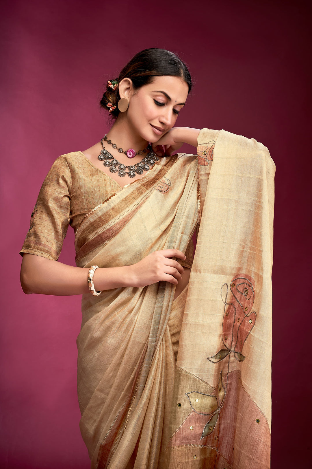 Season To Spark Tussar Silk Saree