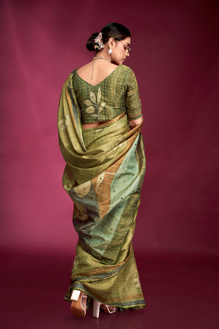 Season To Spark Tussar Silk Saree