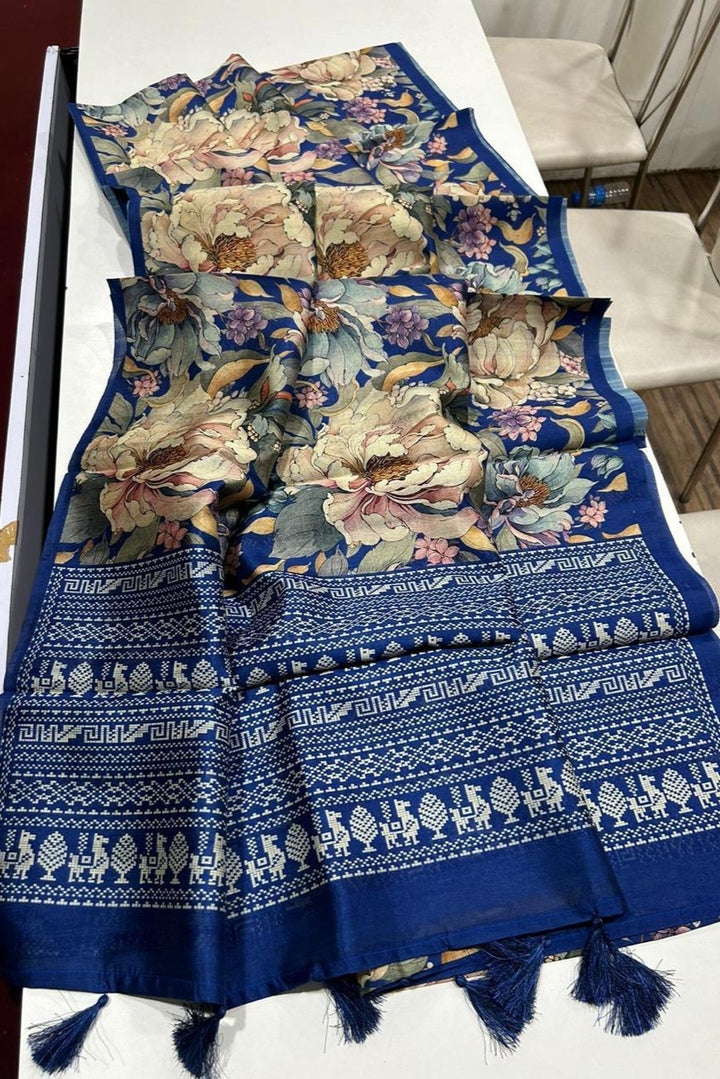 Endless Wanderlust Semi Tussar Silk Saree