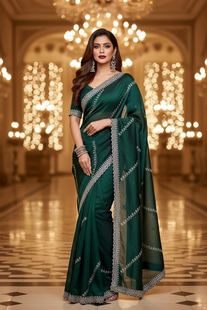 Passion With Fancy Silk Saree