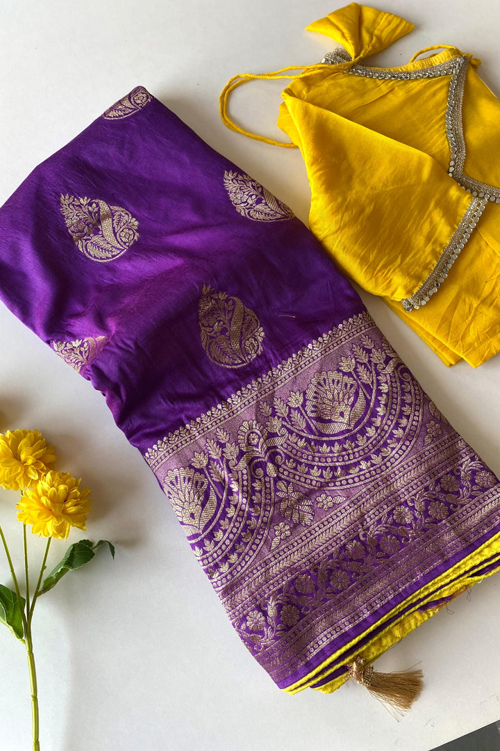 Calming Art Banarasi Dola Silk Saree