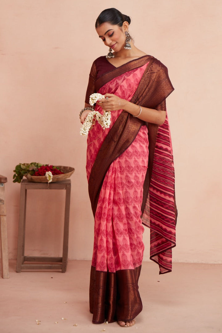 Unbreakable Bond Chanderi Silk Saree