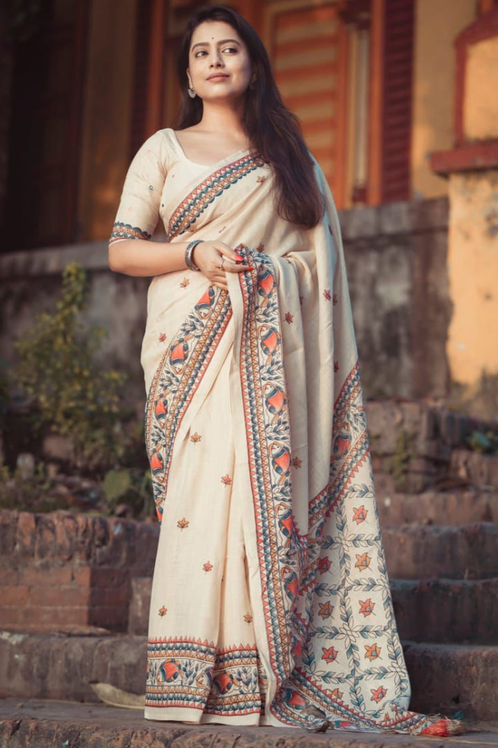 Life's Beauty Linen Saree