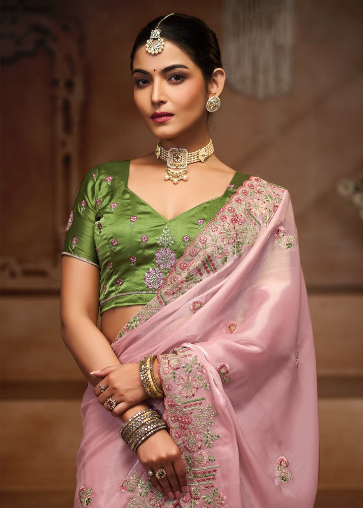 Light of Peace Jimmy Choo Silk Saree