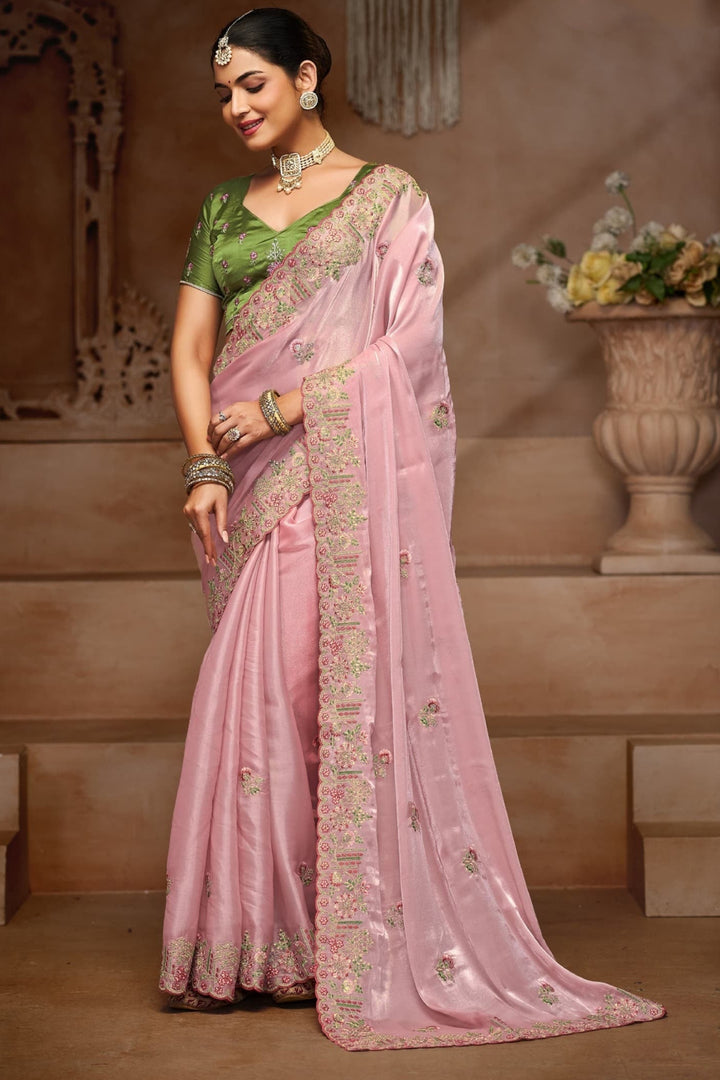 Light of Peace Jimmy Choo Silk Saree