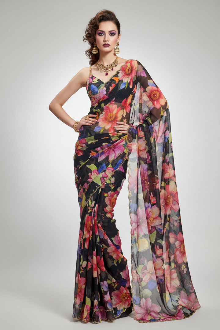 Demanding Vives Organza Saree